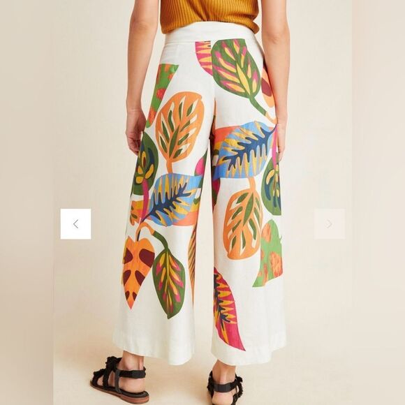 Farm Rio for Anthropologie Cropped Wide-Leg Pants - Picture 5 of 15